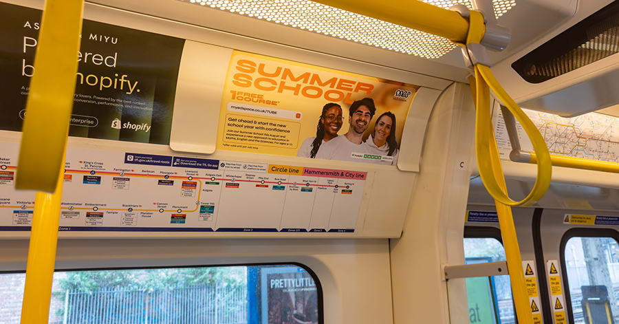 Advertising Interior Train Panels 