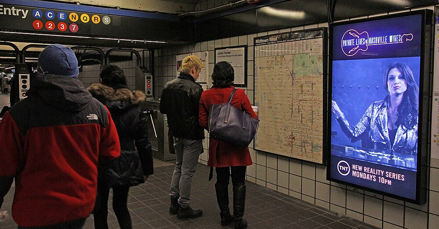 Advertising in Platform & Station Branding Delhi Metro